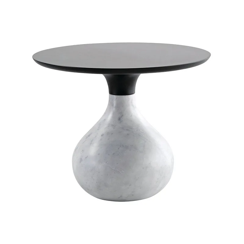 

Marble water drop dining household villa model room round table coffee table