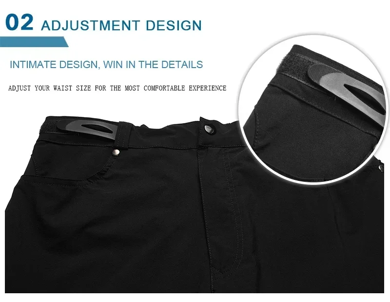 X-TIGER Mountainbike-Shorts Herren Sommer MTB Fahrradshorts Outdoor-Klettershorts Multitaschen-Mountainbike-Arbeitsshorts – Detail 7