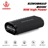 80W Powerful XDOBO Bluetooth Speaker Wireless Subwoofer Deep Bass 10400mAh Power Bank Function BT TF For Camping Outdoor Hiking