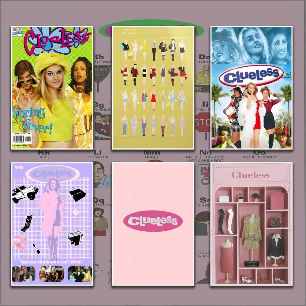 TV C-Clueless Girl Poster HD Anime Hot Theme Singer/OST/Movie-Waterproof Self-Stick Home Decor