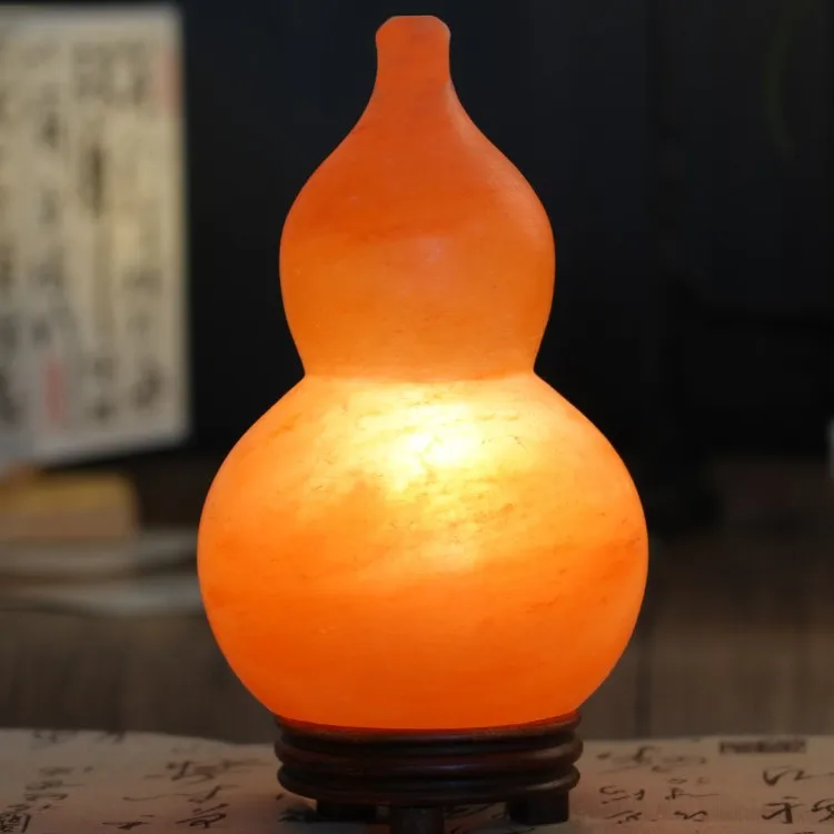 مصباح ملح القرع باكستان المبيعات المباشرة الأوروبية مصباح السرير الجدول مصباح الراقية غرفة نوم زخرفة جو ضوء الليل