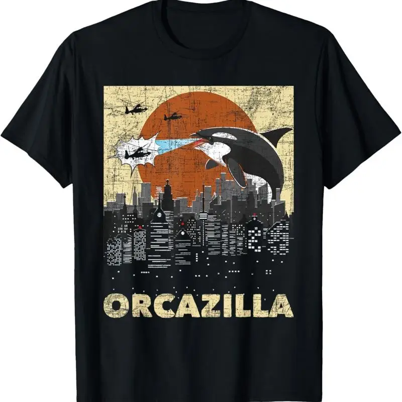Orcazilla Whale Lover Ocean Marine Biologist Whales T Shirt