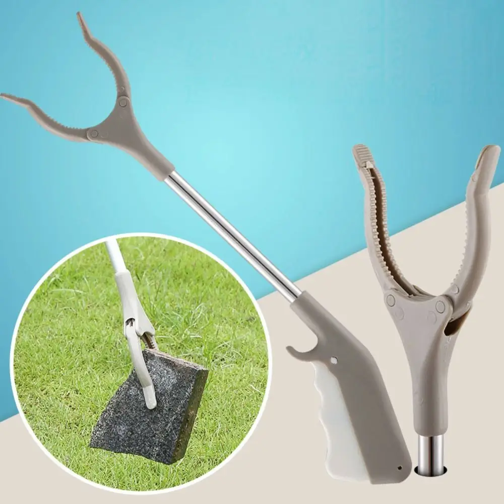 

With Handle Garbage Picker Easy To Hold Long Handled Trash Reacher Picker Stainless Steel Lightweight Trash Claw Elder
