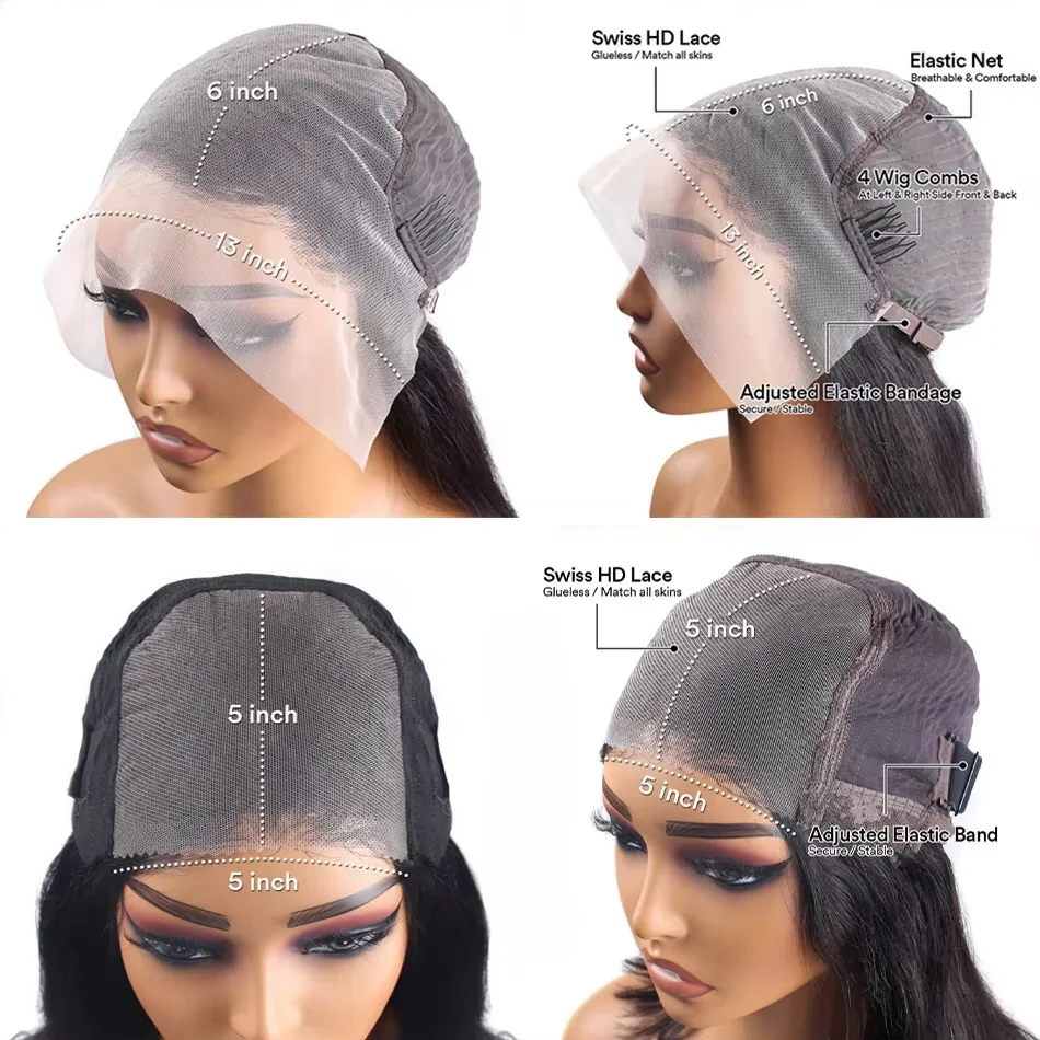 البني المحمر الجسم موجة الدانتيل أمامي باروكة من شعر طبيعي 13x6 Hd الدانتيل الباروكات الأمامية خصلات الشعر المستعار الإنسان قبل قطعها 13x6 5x5 إغلاق شعر مستعار