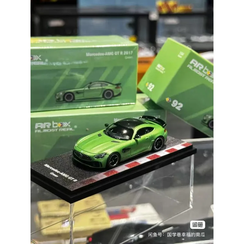 ARbox 1:64 AMG GT R 2017 Green Magic Shanghai CTE Exhibition limited edition alloy die-casting car model, Hot selling item.