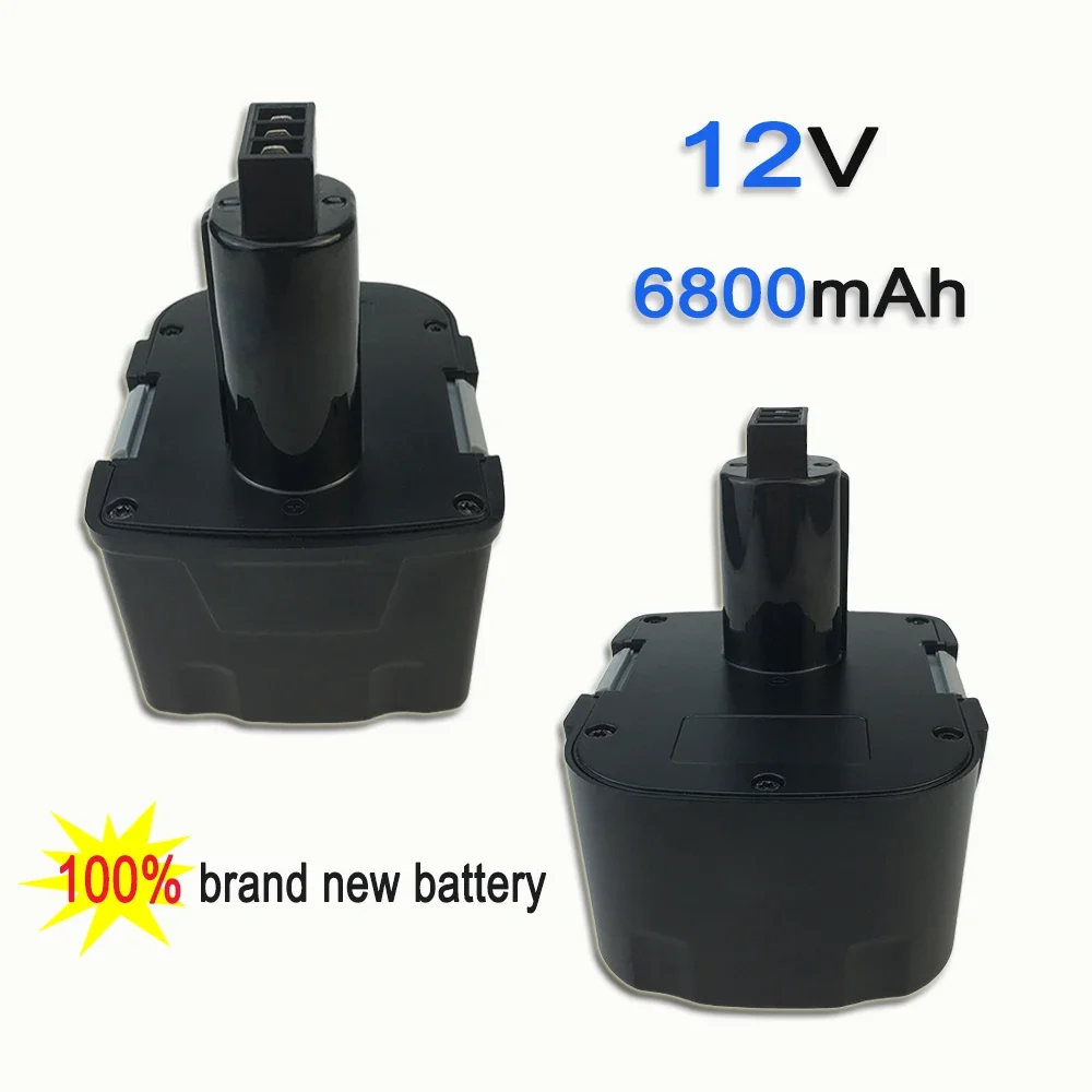 For Interskol 12V 6800mAh Ni-CD Rechargeable Battery Electric Tools Replacement