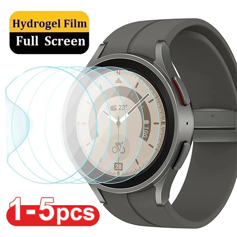 1-5Pcs Hydrogel Protective Film for Samsung Galaxy Watch 5 Pro 45mm Screen Protector for Samsung Watch 5 40/44mm Watch 5Pro Film