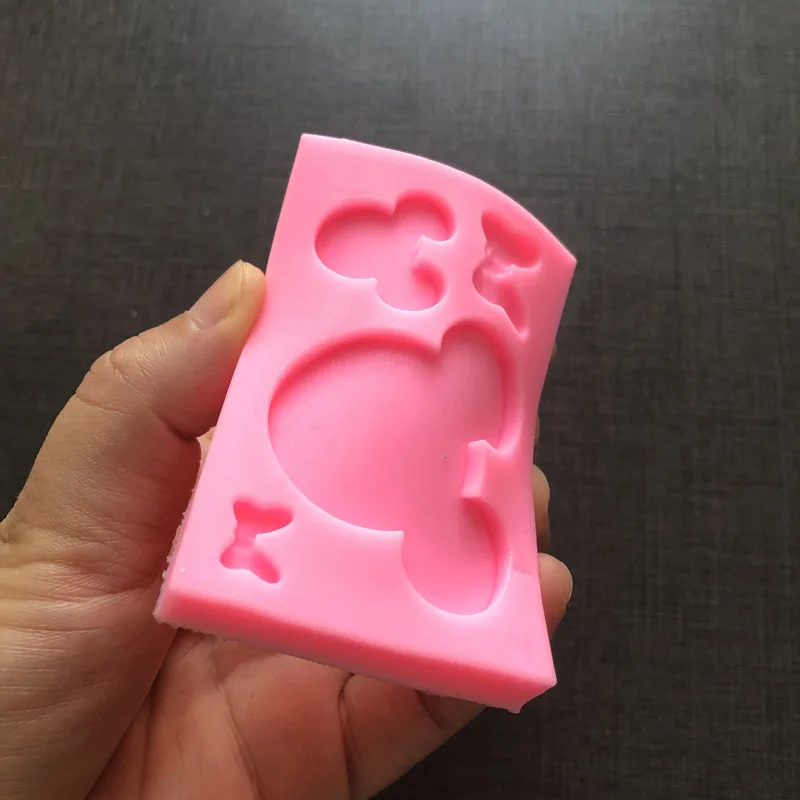 Cartoon Animal Silicone Sugarcraft Mold Resin Cupcake Baking Mould Fondant Cake Decorating Tools