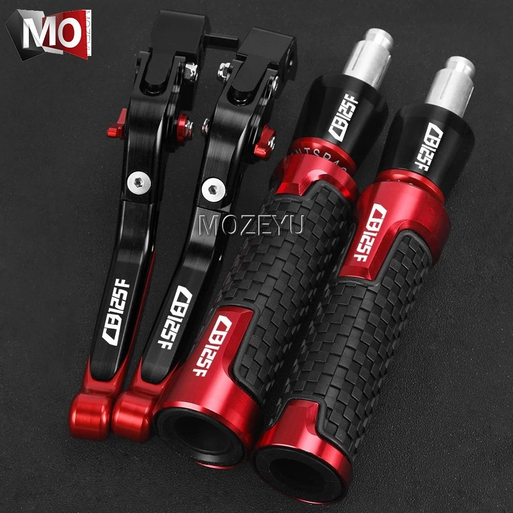 

For HONDA CB 125 F 2016 CB125 F CB125F CB 125F Motorcycle Acessories Adjustable Brake Clutch Levers Handlebar grips Handle ends