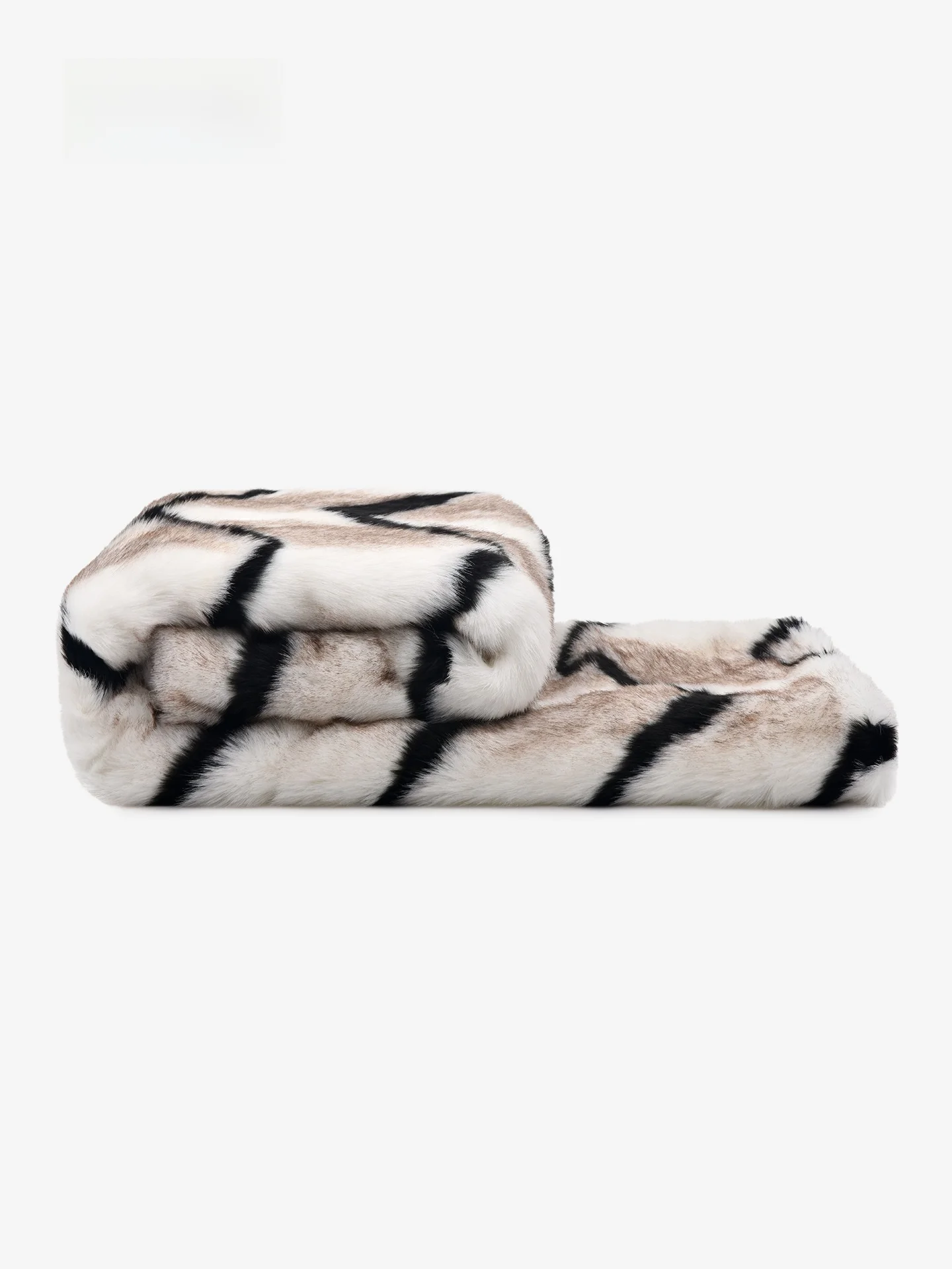

Modern Luxury Faux Mink Blanket Sample Room Italian Sofa Nordic Bed Tail Blanket Hotel Towel Soft Geometric Pattern Warmth