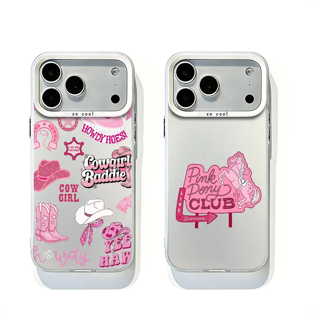 

Lesbian Pink Pony Club White Matte So Cool Lens Bumper Printed Cover For iPhone 16 15 17 14 11 12 13 Pro Max