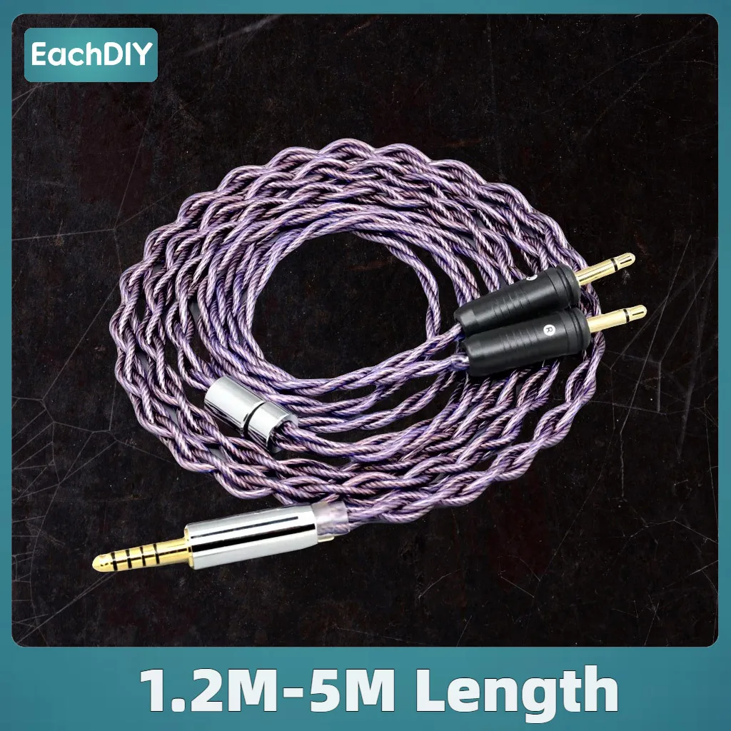 كابل سماعة أذن من النوع 2 ليتز 7N OCC لـ Focal Clear Elear Elex Elegia Stellia Celestee Radiance 1.8 مم 140 النوى 8265