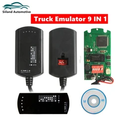 Fast Shipping 9 IN 1 Truck Emulator Truck emulator 9in1 Full Chip Truck Diagnostic Tool