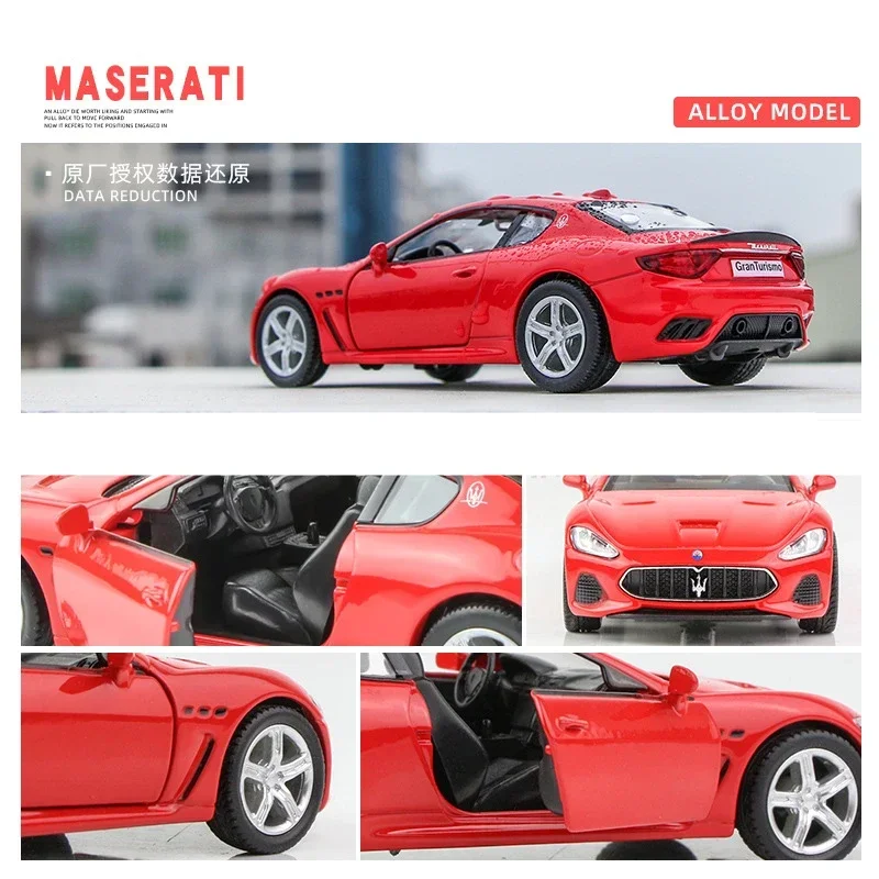 1:36 Maserati Gran Turismo MC High Simulation Exquisite Diecast Toy Vehicles Car Styling Alloy Car Model Toy Cars F38