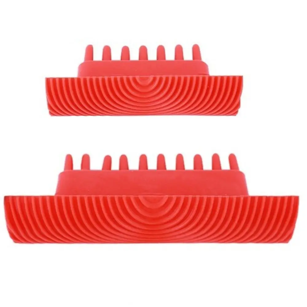 Rubber Imitation Wood Grain Tools Imitation Wood Textured Embossed Pattern Wood Graining Roller Reusable Rubber Roller Brush