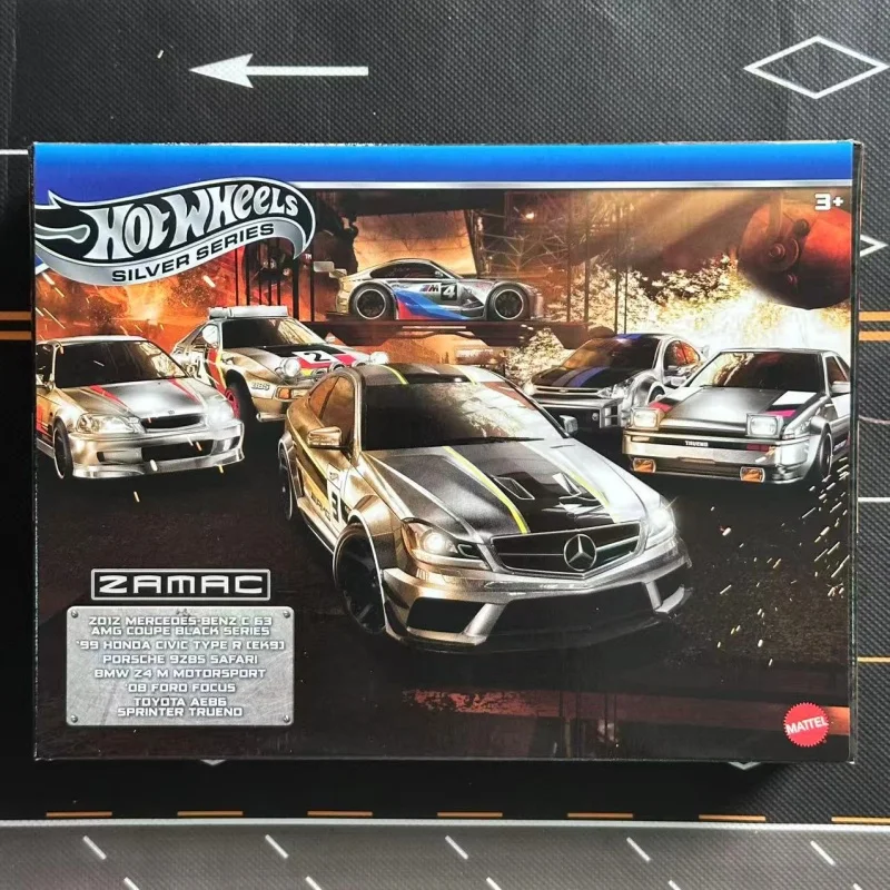 Hotwheels JBY78 79 80 zamac ستة هدية مجموعة صناديق BMW مرسيدس سبيكة نموذج سيارة جمع هدية سطح المكتب عيد الميلاد عيد ميلاد