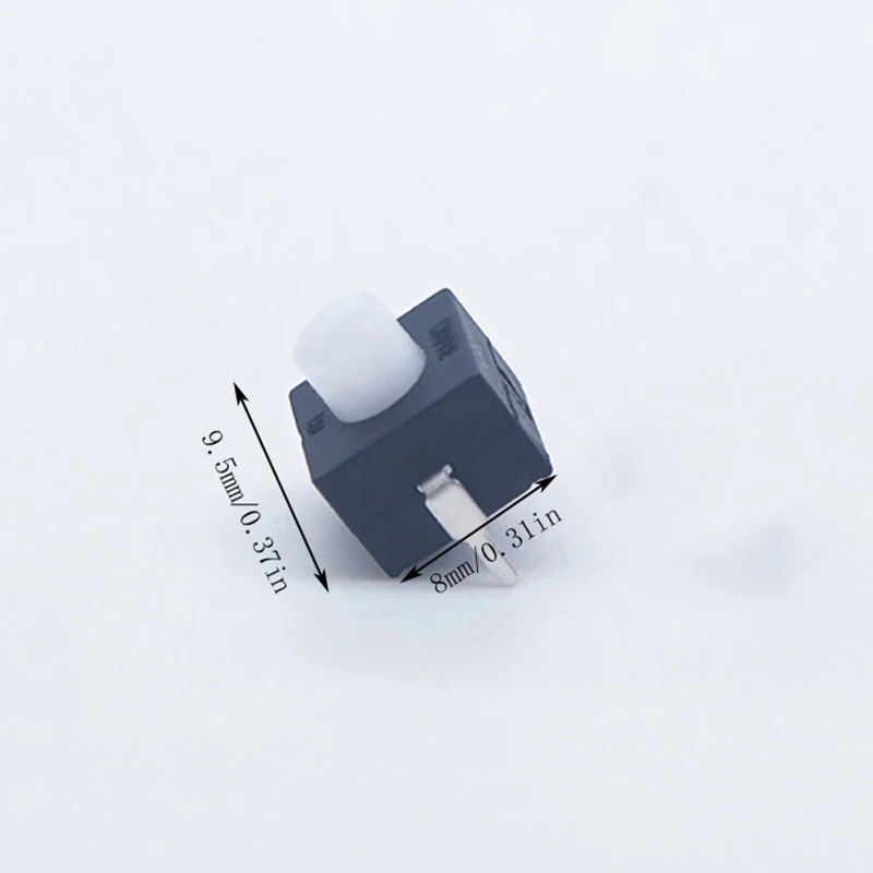 10Pcs 8*8*9.5MM ON OFF Electric Push Button Flashlight Switches Manual Reset Self-Locking Micro Flashlight Push Button Switch
