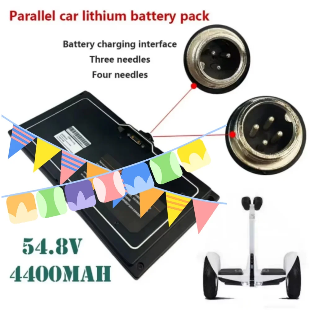 

4400mAh 3pin/4pin battery Suitable for Ninebot Mini PRO 54V-63V electric scooter balance car battery pack BMS connection APP