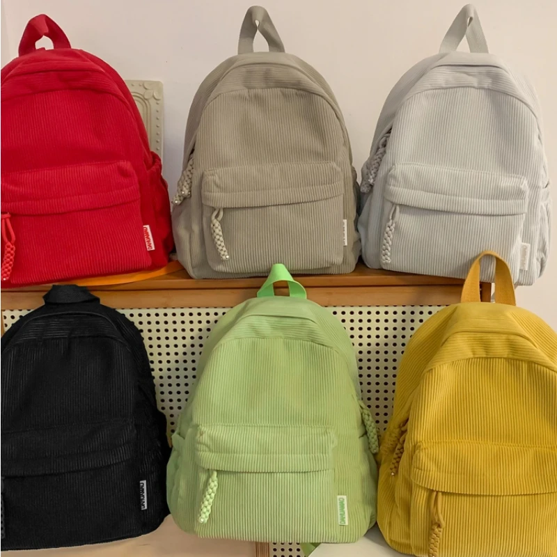 Casual Solid Interior Compartment Backpacks Softback Large Capacity 2024 High Quality Bags for Women Zipper Nylon Backpacks