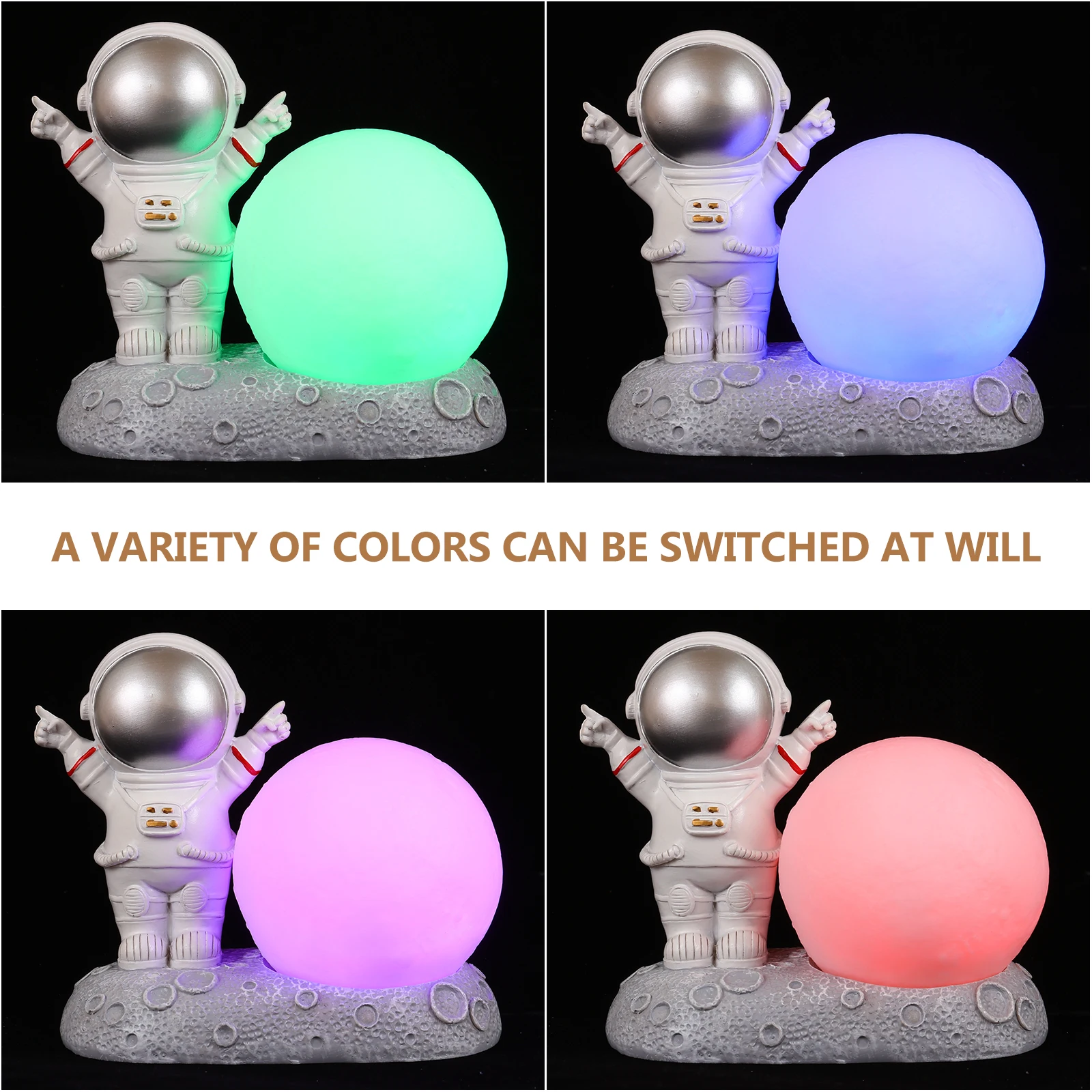 

Astronaut Design Night Decorative Light For Home Spaceman Resin Desktop Lamp Cool Bedroom Decor Powered Light