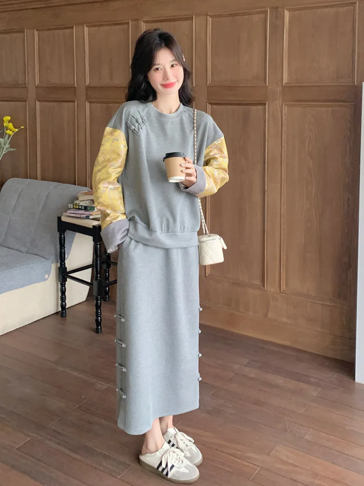 nouveau-chinois-sle-patchwork-ensemble-a-capuche-femmes-printemps-2025-nouveau-design-national-chaud-sens-super-beau-bouton-deux-pieces-ensemble