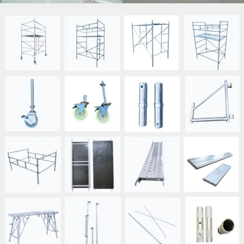 All-aluminum double-width straight ladder inclined ladder conforms to the national