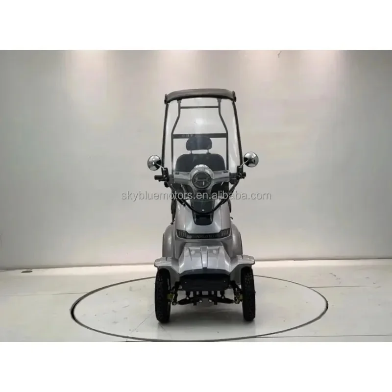 Stable Hot-Selling 4-Wheel Mobility Scooter With Canopy Roof 25Km/H Long Range Outdoor Travel Adul Seniors