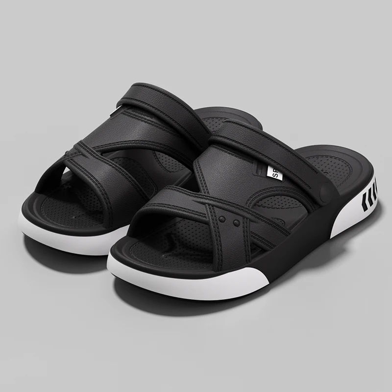 Sommer-Herrenpantoffeln für Drinnen und Draußen, Strand-Freizeitschuhe, Weiche Slides, Flip-Flops aus EVA, Rutschfeste Herren- und Damen-Hausschuhe – Detail 9