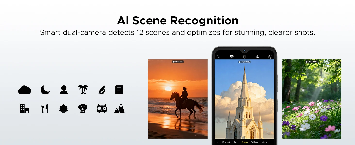 DOOGEE Note 56 Smartphone Android 16 6.56'' HD+ Screen 6150mAh Battery 24GB (3GB+21GB) RAM 64GB ROM UNISOC SC9863A Mobile Phone