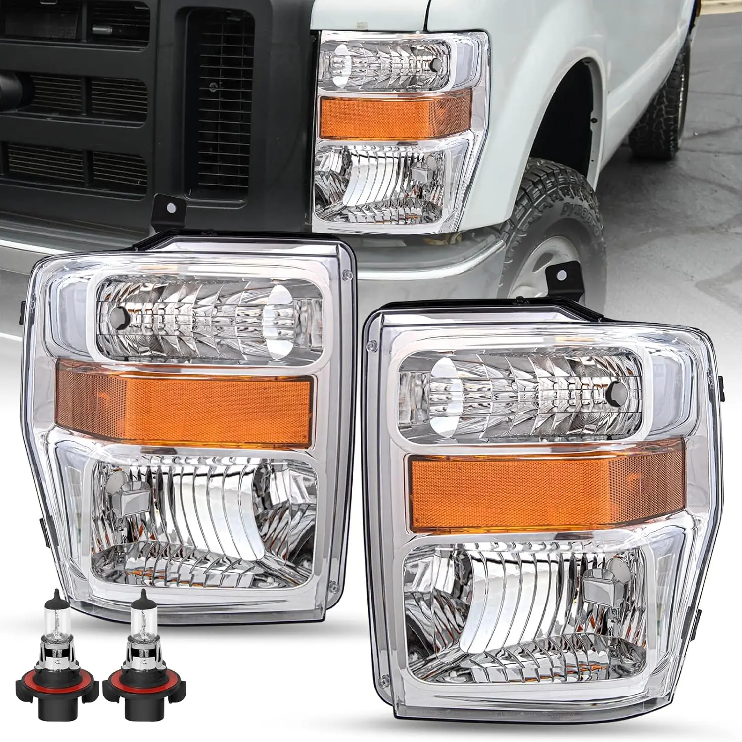 

Комплект фар в сборе для Ford F-250 F-350 F-450 F-550 Super Duty OE Style 2008-2010 гг., замена фары для пассажиров и водителя