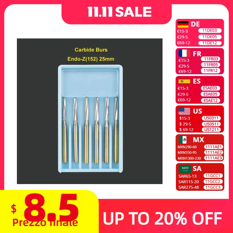 

Стоматологические эндодонтические твердосплавные боры 152, 6 шт./кор., FG 1,6 мм, хирургические эндодонтические фрезы для вольфрамовых костей, дрель 21/23/25/28 мм, стоматологические инструменты