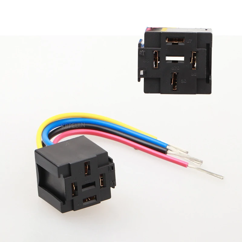 

2x For Ford Explorer Mondeo Car Relay Socket With 4 Wires Connector Wiring Harness Accessories