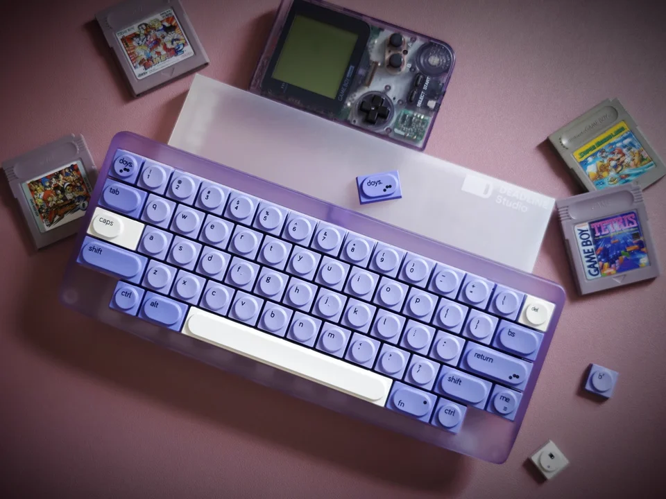 Doys Milkit.taro Keycap مجموعة الأرجواني الأبيض Numpad Doys قبعات المفاتيح لوحة المفاتيح الميكانيكية شخصية نقطة الحرفي الألعاب قبعات لوحة المفاتيح