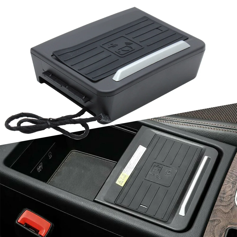 Car Wireless Charger Auto Console Storage Box Phone Fast Charging Pad For Audi Q5 2016 2017 2018 2019 2020 2021