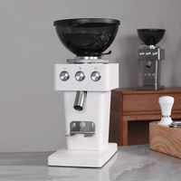 G9015A Electric Flat Burr Coffee Grinder Adjustable 64MM Flat Wheel Burr Coffee Bean Grinding with 11 Precise Grind Setting 220V