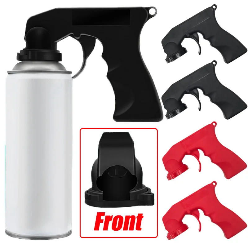 2/1Pcs Spray Adaptor Paint Care Aerosol Spray Gun Handle with Full Grip Trigger Locking Collar Car Maintenance Painting Tool Gun