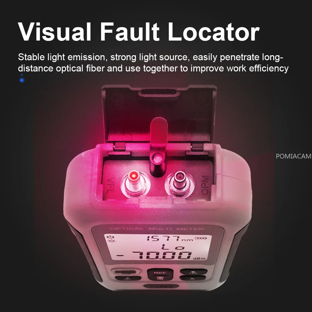 TM570 Optical Power Meter Red Light Integrated Machine Multifunctional Fiber Optic Failure Light Attenuation Tester Detector