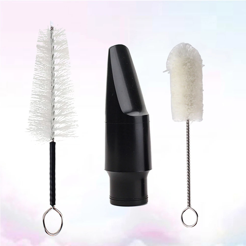 

Alto Saxophone Mouthpiece Bullet Shape Easy Blowing Clear Tone Music Instrument Cleaning Brush Mouthpiece Accessories