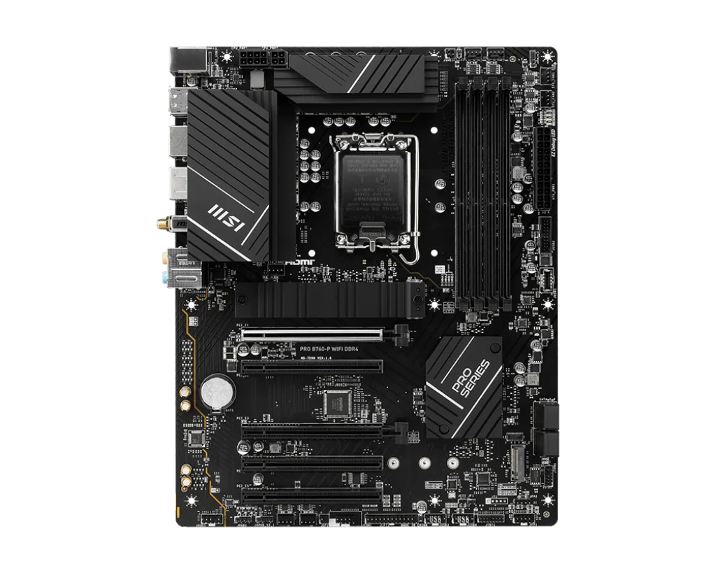 Imagem -04 - Placa-mãe para Pro B760-p Wifi Ddr4 Lga1700 Mainboard Suporta Intel Core 12 13 12 ° 12 ° Processador Cpu Pcie 4.0 Msi Usado