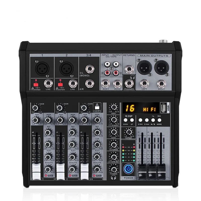 

Cross-border mixer special English version singing sound card professional equipment special interface high mixer cross-border