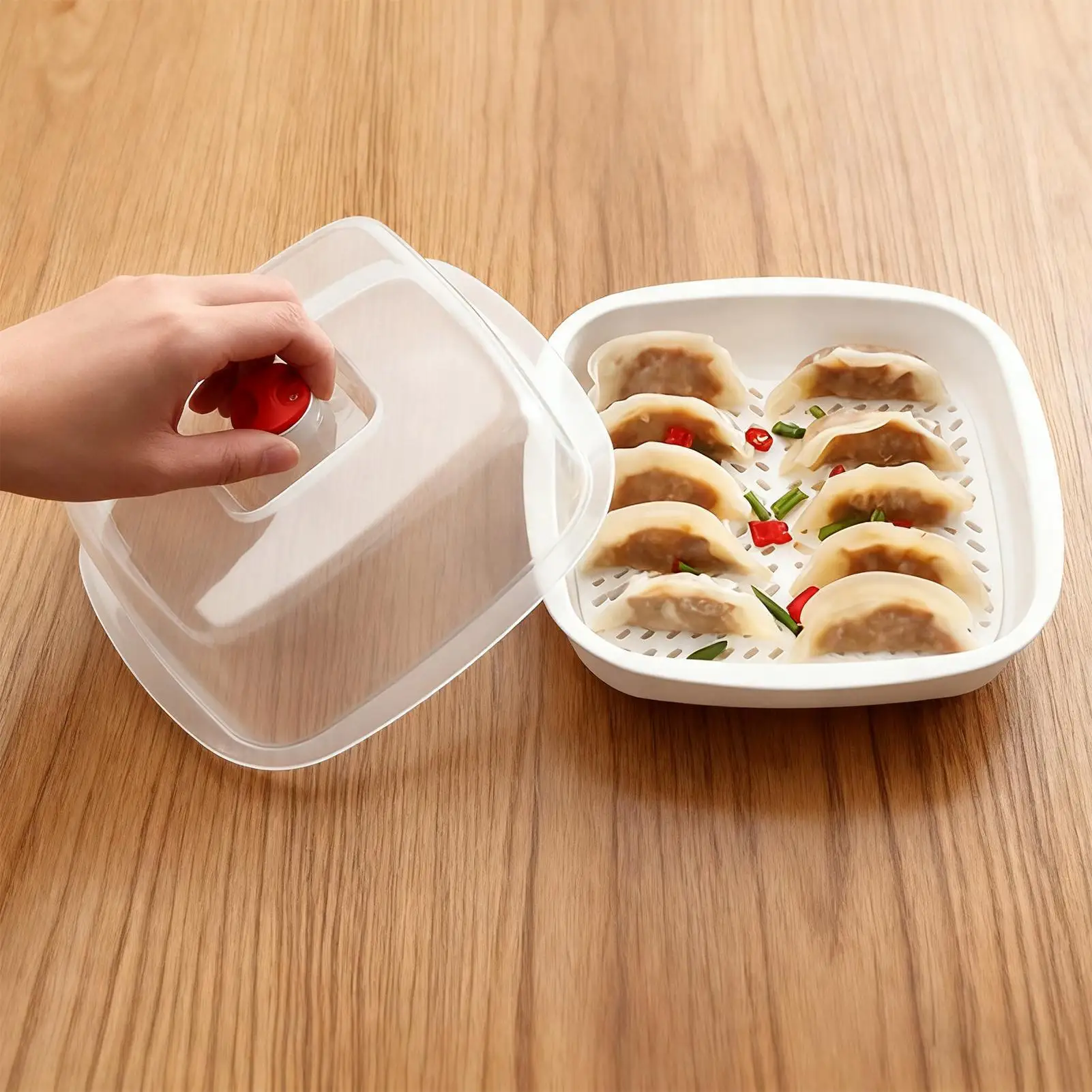 

Микроволновая печь-пароварка для овощей, пищевая корзина для приготовления на пару, микроволновая печь с подогревом, пароварка с крышкой для овощей, булочек, рисовых раковин