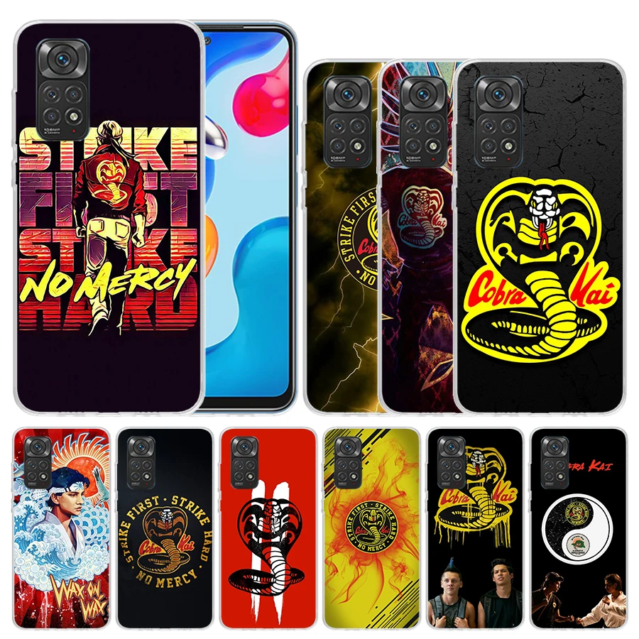 Cobra Kai Snake Soft Cover for Xiaomi Redmi Note 12 11S 11T 11E 10S 10 Pro Print Phone Case 11 9S 9 9T 8 8T 7 6 5 Plus Coque