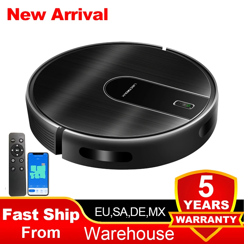 Robot Vacuum Cleaner  N7S-U,Smart Mapping,WiFi App,6KPa,5200MAH ,Brushless Motor,Ideal for Pet Hair