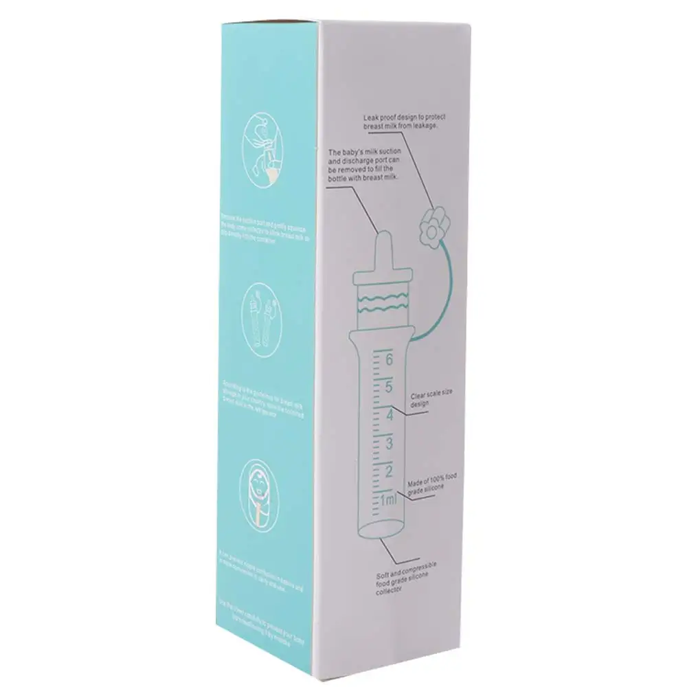 Reusable Colostrum Collector 6ml Easy To Clean Breast Milk Collection Food Safe Baby Essentials Baby Feeding Device Newborn Care