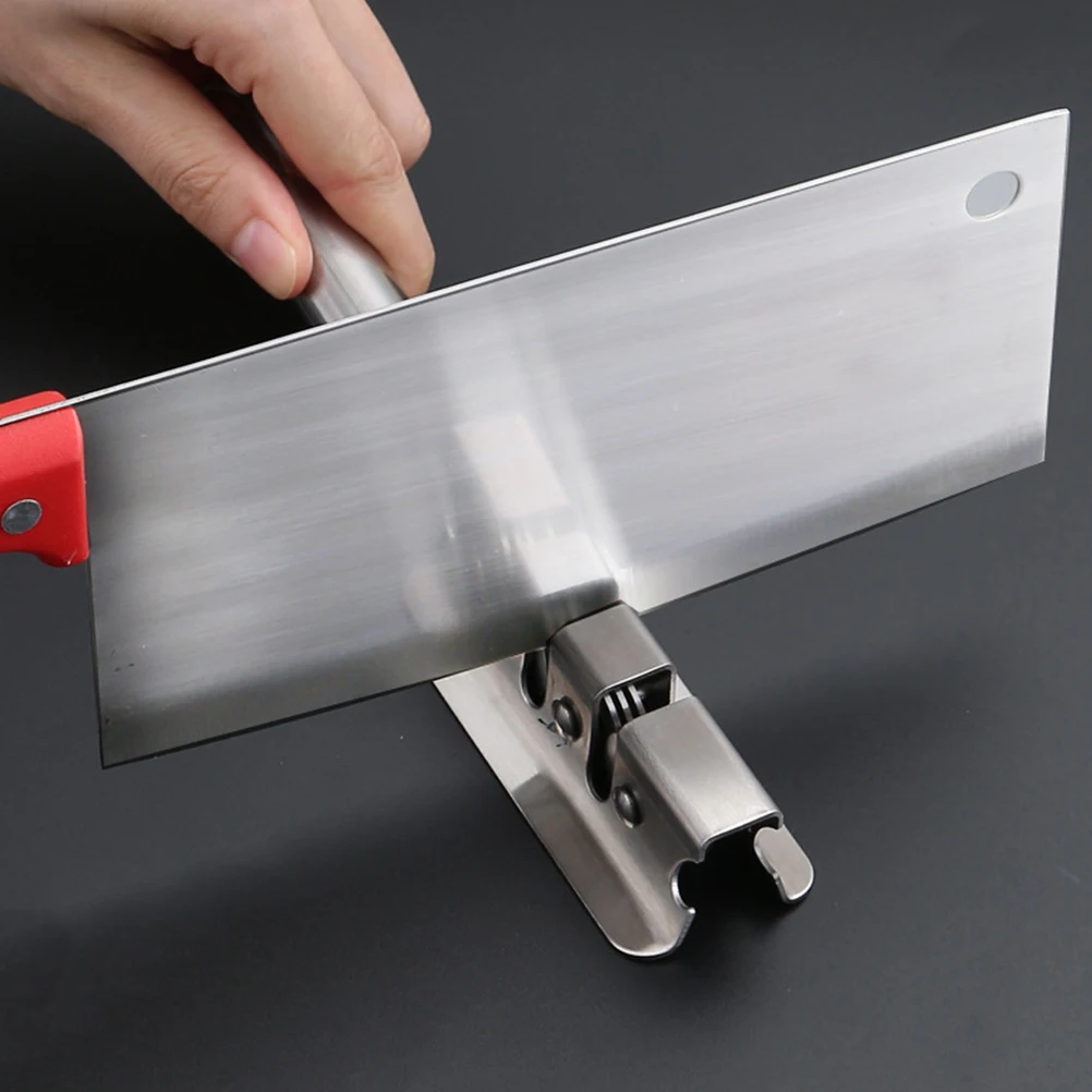 

Stainless Steel Knife Sharpener Kitchen Cutter Sharpening Tool For Right Or Left Hand, Countertop Cutlery Sharpener,