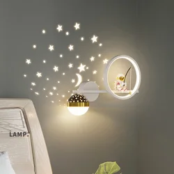 Nordic Modern LED Wall Lamp Children Room Wall Light Minimalist Creative Sconces Indoor Lighting Home Decor Living Room Bedroom