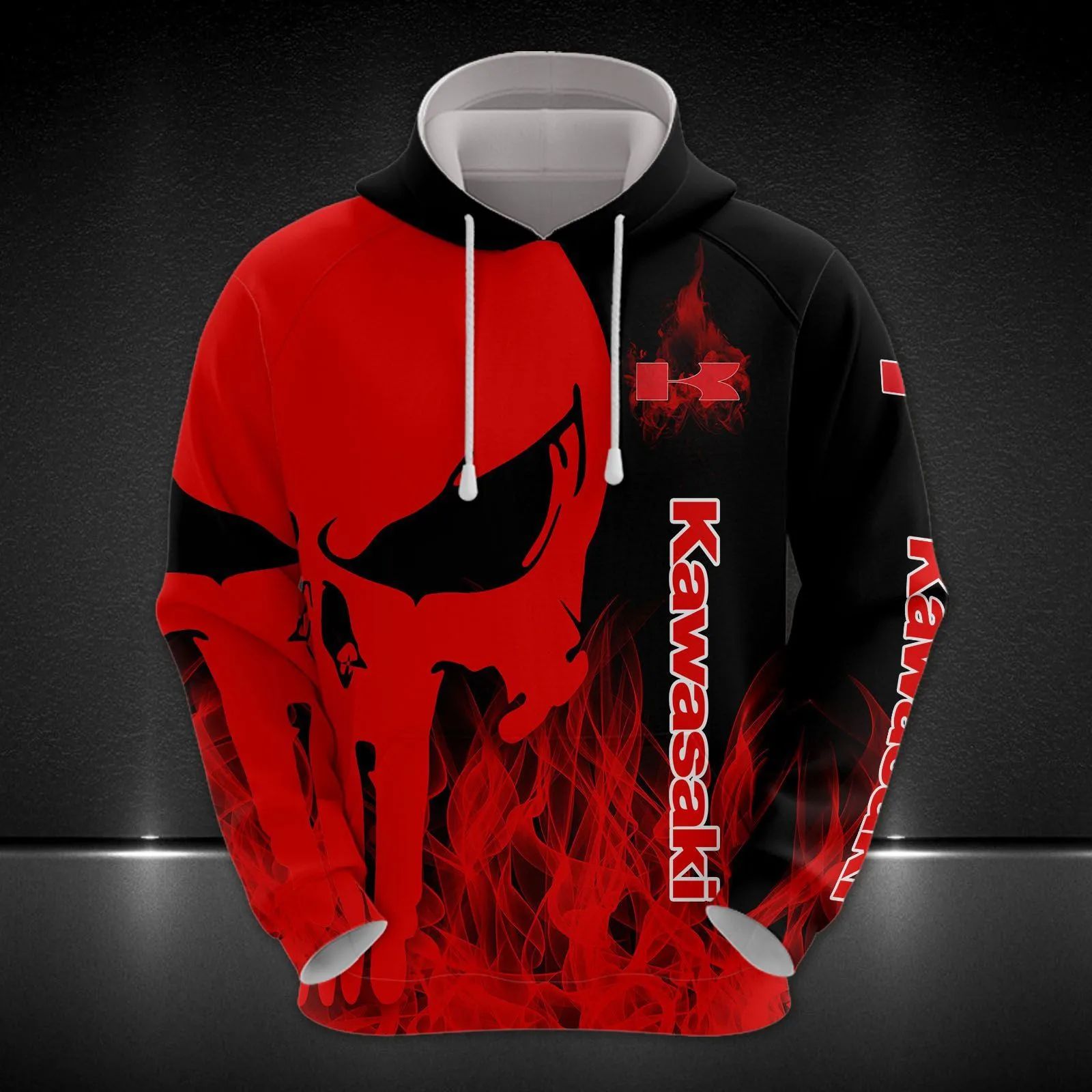 Kawasaki Oversized Hoodie Child Sweatshirt Unisex Mens Clothing  Extreme Sports High-quality Street Racing Suit Motorcycle Men's