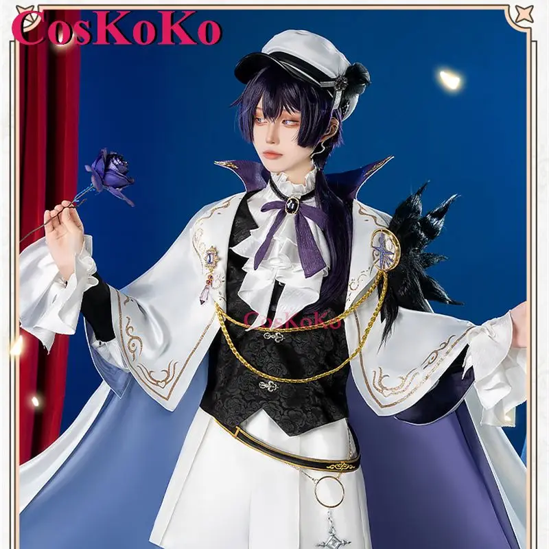 CosKoKo Scaramouche/Wanderer Cosplay Game Genshin Impact Costume Dinner Party Handsome Unifroms Halloween Role Play Clothing