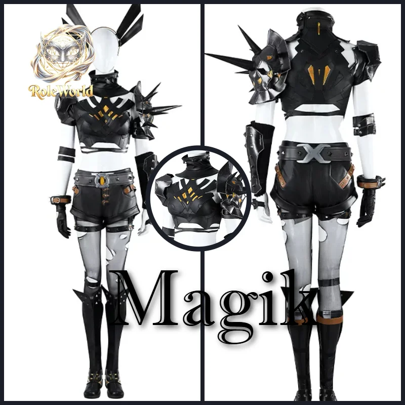 Disfraz de cosplay de Magik, disfraz de Magik de Marvel, atuendo para mujer, ideal para Comic Con, Halloween o fiestas de carnaval.
