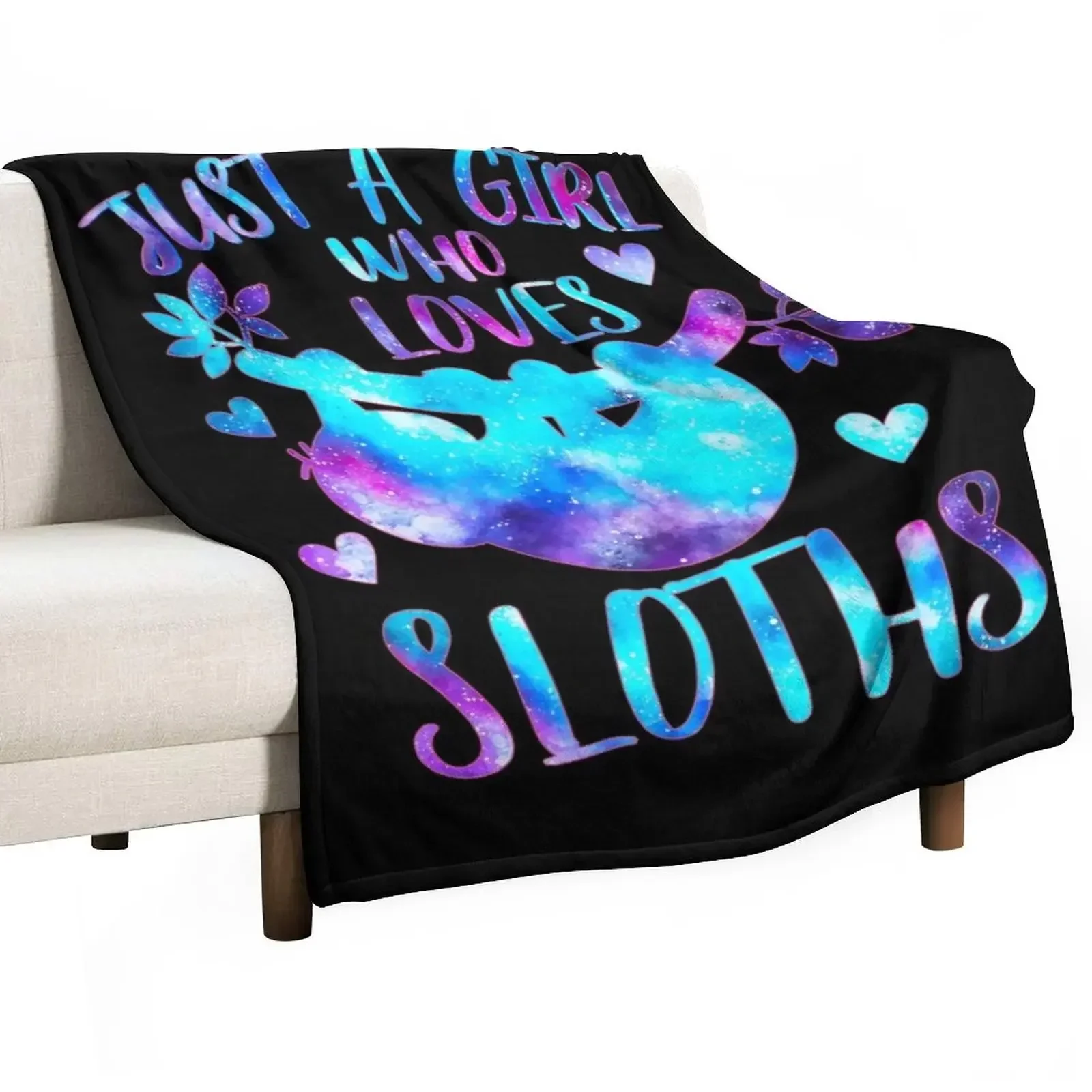 

Just a girl who loves Sloths Throw Blanket Bed covers Bed Blankets